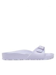 Birkenstock Klapki Madrid Eva 1029942 Fioletowy. Fioletowe klapki damskie Birkenstock, bez wzorów, z tworzywa sztucznego, bez obcasa, bez zapięcia. Za 219.99 zł.