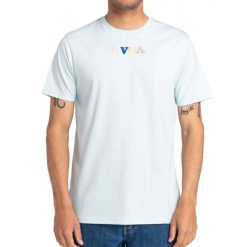 Koszulka sportowa męska RVCA x Zak NOYLE. Niebieskie koszulki sportowe męskie RVCA, m, bez wzorów, z bawełny, bez ramiączek. Za 92.00 zł.