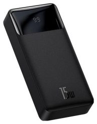 Baseus Bipow 20000mAh 2xUSB USB-C 15W czarny. Czarne powerbanki . Za 98.90 zł.