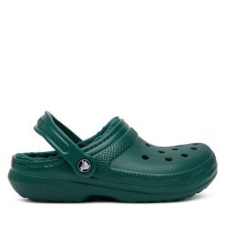 Klapki Crocs. Zielone klapki męskie Crocs, bez wzorów, bez zapięcia. Za 179.99 zł.