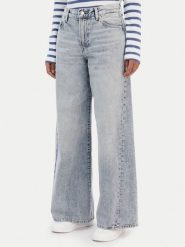 Tommy Hilfiger Jeansy 70's WW0WW48519 Niebieski Wide Leg. Niebieskie jeansy damskie Tommy Hilfiger, bez wzorów, z bawełny. Za 459.99 zł.