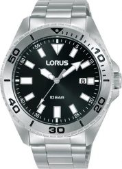 Zegarek męski Lorus RXH59KX9 srebrny. Szare zegarki męskie Lorus, bez wzorów, srebrne. Za 452.36 zł.