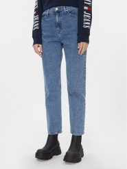 Tommy Jeans Jeansy Julie DW0DW17491 Niebieski Straight Fit. Niebieskie jeansy damskie Tommy Jeans, bez wzorów, z bawełny. Za 249.99 zł.