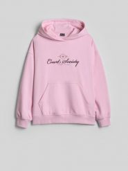 4F Bluza dresowa loose z kapturem damska - różowa L. Czerwone bluzy damskie 4F, l, bez wzorów, z dresówki, sportowe, bez ramiączek, z kapturem. Za 169.99 zł.