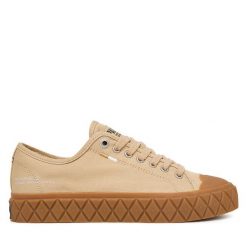 Trampki Palladium. Brązowe trampki i tenisówki damskie Palladium, bez wzorów, bez zapięcia. Za 379.99 zł.