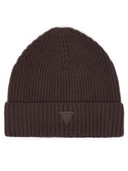 Guess Czapka V6BZ08 Z1715 Brązowy ciemny. Brązowe czapki damskie Guess, na zimę, z aplikacjami, z wiskozy. Za 154.99 zł.