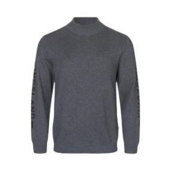 Sweter z okrągłym dekoltem Kingsland Vikko. Szare swetry męskie KINGSLAND, l, bez wzorów, z materiału, eleganckie, bez kołnierzyka, bez ramiączek. Za 423.50 zł.