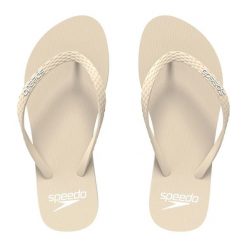 Klapki japonki antypoślizgowe damskie Speedo Flip Flop. Brązowe klapki damskie Speedo, na lato, bez wzorów, z materiału, bez obcasa, bez zapięcia. Za 73.99 zł.
