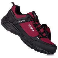 Buty męskie sportowe trekkingowe DK PREDATOR. Czarne trekkingi męskie DK, z materiału, przed kolano, bez zapięcia. Za 159.00 zł.