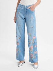 Angels Dżinsy z prostą nogawką - Liz Flower Kobiety niebieski, 42-30. Niebieskie jeansy damskie Angels, bez wzorów, z bawełny. Za 649.95 zł.