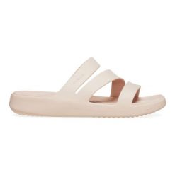 Klapki damskie Crocs 2095876UR. Czerwone klapki damskie Crocs, bez wzorów, z materiału, sportowe, bez obcasa, bez zapięcia. W wyprzedaży za 149.00 zł.