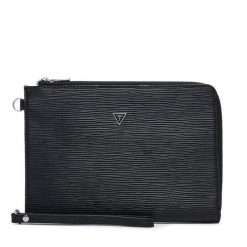 Saszetka Guess. Czarne saszetki i nerki męskie Guess, z aplikacjami. Za 294.99 zł.