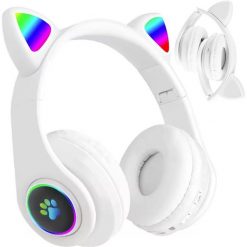 Słuchawki Verk Słuchawki bezprzewodowe bluetooth radio fm mp3 kocie uszy podświetlenie led. Słuchawki bezprzewodowe Verk. Za 33.05 zł.