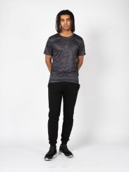 Champion T-Shirt "Micro Mesh" | 218039 | Mężczyzna | Grafitowy. Szare t-shirty męskie Champion, m, bez wzorów, z meshu, bez kołnierzyka, bez ramiączek. W wyprzedaży za 89.00 zł.