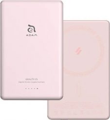 Powerbank Adam Elements Gravity C5 - magnetyczny powerbank bezprzewodowy 5000 mAh różowy. Czerwone powerbanki ADAM elements. Za 215.99 zł.