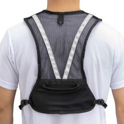 Plecak kamizelka do biegania Mizuno Mesh CR Backpack. Czarne plecaki męskie Mizuno, bez wzorów, z meshu. Za 199.00 zł.