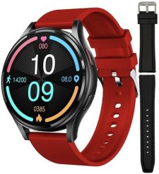 Smartwatch Hagen Zegarek męski Hagen HB26.14.535.534-SET czerwony. Czerwone zegarki męskie Hagen, bez wzorów. Za 314.00 zł.