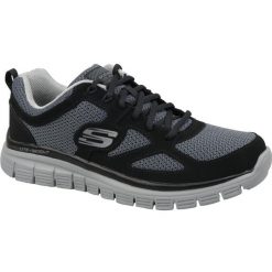 Buty do chodzenia męskie, Skechers Burns Agoura. Czarne buty sportowe męskie Skechers, bez wzorów, bez zapięcia, trekkingowe. Za 199.99 zł.