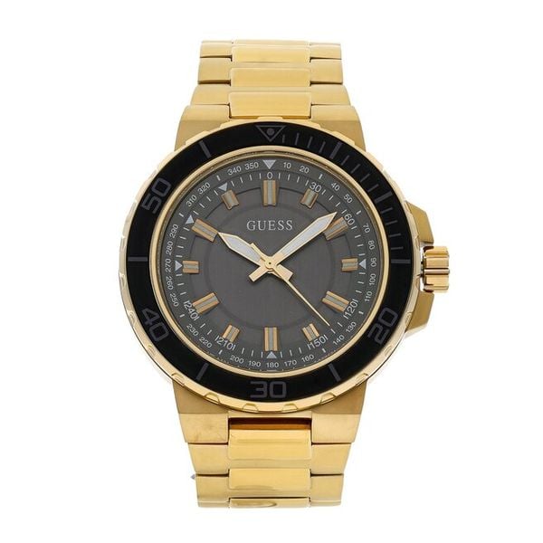 Zegarek Guess. Żółte zegarki męskie Guess, z aplikacjami, złote. Za 882.99 zł.