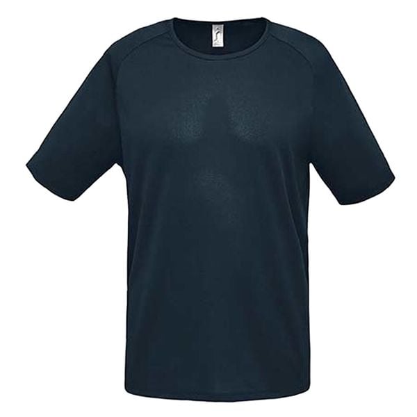 Męska Sportowa Koszulka Raglanowa. Niebieskie koszulki sportowe męskie SOL'S, m, bez wzorów, bez ramiączek, trekkingowe. Za 40.99 zł.