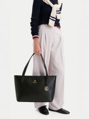 Beverly Hills Polo Club Torebka CEO-BHPC-L-013-10 Czarny. Czarne shopperki damskie Beverly Hills Polo Club, bez wzorów, ze skóry, bez dodatków. Za 219.99 zł.