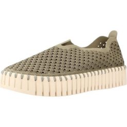 Buty ILSE JACOBSEN TULIP3373 Zielony. Zielone obuwie trekkingowe damskie Ilse Jacobsen, ze skóry, bez zapięcia. Za 314.99 zł.