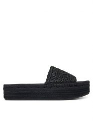 Calvin Klein Klapki Ebeth HW0HW02895 Czarny. Czarne klapki damskie Calvin Klein, bez wzorów, z syntetyku, bez obcasa, bez zapięcia. Za 274.99 zł.