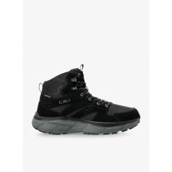 Buty turystyczne męskie wysokie CMP Kamsel Mid WP. Czarne buty zimowe męskie CMP, bez wzorów, bez obcasa, bez zapięcia. Za 324.99 zł.