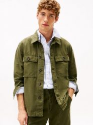 Tommy Hilfiger kurtka przejściowa Mężczyźni Bawełna zielony, L. Zielone kurtki męskie Tommy Hilfiger, l, bez wzorów, z bawełny, bez kaptura. Za 479.95 zł.