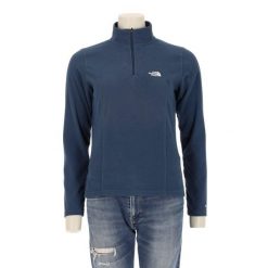 Second life - Kobaltowy polarowy sweter damski TNF - Jak nowy. Niebieskie swetry nierozpinane damskie The North Face, bez wzorów, z polaru, sportowe, bez kołnierzyka, bez ramiączek. Za 126.86 zł.