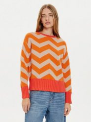Frieda & Freddies Sweter 3307 Pomarańczowy Regular Fit. Brązowe swetry nierozpinane damskie Frieda & Freddies, bez wzorów, z wiskozy, bez kołnierzyka, bez ramiączek. Za 259.99 zł.