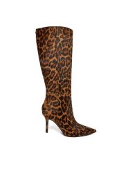Guess Kozaki FLFGSS LEA11 Brązowy. Brązowe kozaki damskie Guess, z aplikacjami, ze skóry, bez obcasa, na szpilce, bez zapięcia. Za 1,259.00 zł.