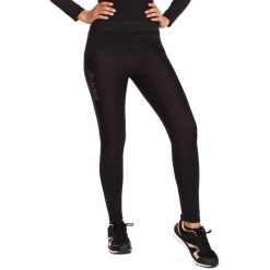 Damskie legginsy Kilpi Karang. Czarne legginsy damskie Kilpi, bez wzorów, z poliesteru. Za 318.77 zł.