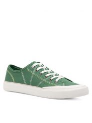 Lanetti Trampki S23V013A-1 Zielony. Zielone trampki męskie Lanetti, bez wzorów, z materiału, bez zapięcia. Za 64.99 zł.