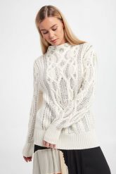 Sweter damski TWINSET. Swetry nierozpinane damskie Twinset Milano, l, bez wzorów, bez kołnierzyka, bez ramiączek. W wyprzedaży za 875.07 zł.