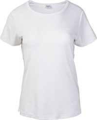 Hi-Tec Damska koszulka z krótkim rękawem Hi-tec Lady Lofe biały rozmiar XL. Białe bluzki damskie Hi-tec, xl, bez wzorów, bez kołnierzyka, bez ramiączek. Za 52.52 zł.