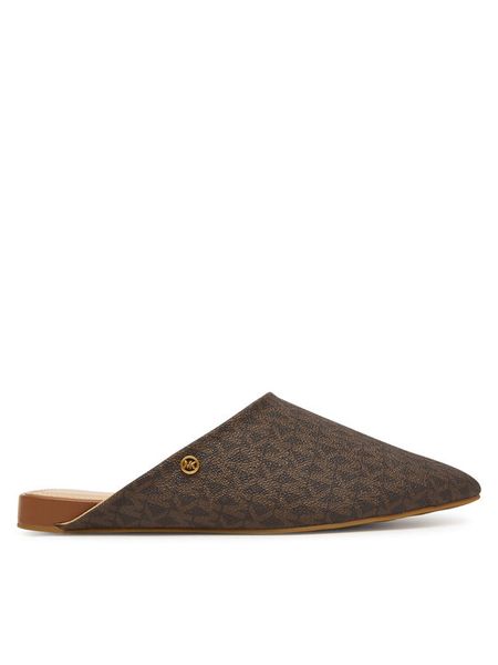 MICHAEL Michael Kors Klapki Cady 40T6CDFP1B Brązowy. Brązowe klapki damskie MICHAEL Michael Kors, bez wzorów, ze skóry, bez obcasa, bez zapięcia. Za 567.99 zł.