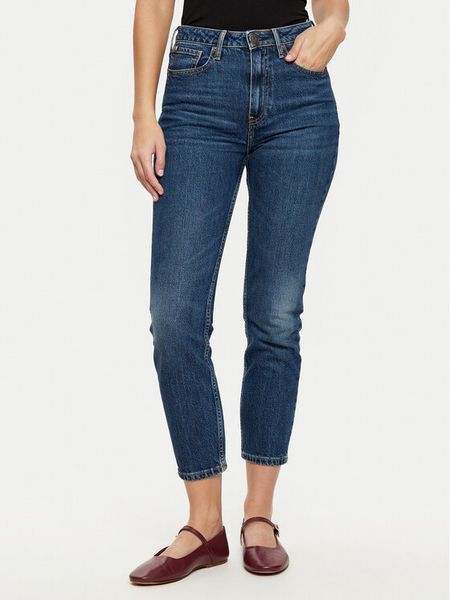 Tommy Hilfiger Jeansy WW0WW43711 Niebieski Slim Fit. Niebieskie jeansy damskie Tommy Hilfiger, bez wzorów, z bawełny. Za 349.99 zł.