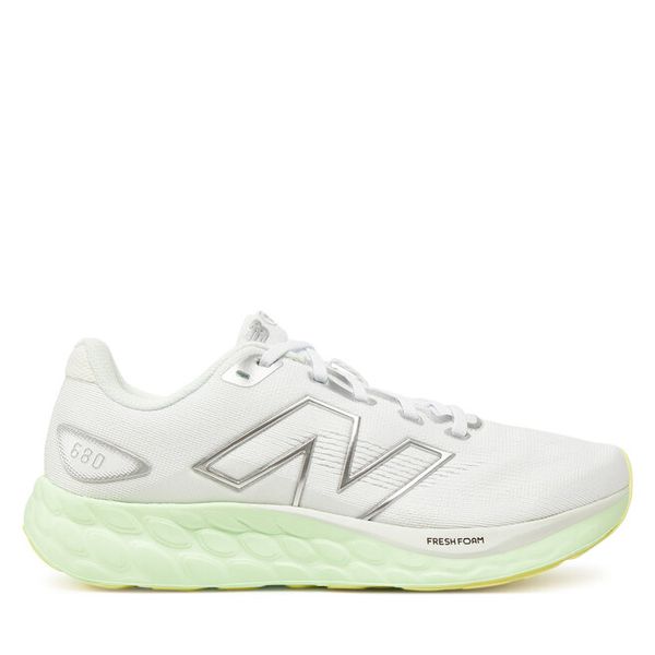 Buty do biegania New Balance. Białe obuwie sportowe damskie New Balance, bez wzorów, bez zapięcia, do biegania. Za 349.99 zł.