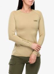 Bluza termoaktywna damska Turbat Hike Lite LS Thermo T-Shirt. Brązowe bluzy damskie TURBAT, m, bez wzorów, z materiału, bez ramiączek, bez kaptura. Za 126.49 zł.