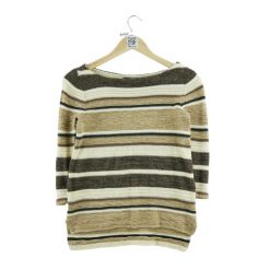Kobieta Sweter lniany brązowy. Brązowe swetry nierozpinane damskie Ralph Lauren, l, bez wzorów, ze lnu, eleganckie, bez kołnierzyka, bez ramiączek. Za 59.60 zł.