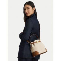 Torebka LAUREN RALPH LAUREN. Brązowe torebki do ręki damskie Lauren Ralph Lauren, bez wzorów, bez dodatków. Za 1,307.99 zł.