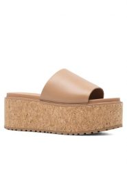 Lasocki Klapki WYL3440-4Z Brązowy. Brązowe klapki damskie Lasocki, bez wzorów, ze skóry, bez obcasa, bez zapięcia. Za 249.99 zł.