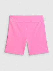 4F Legginsy krótkie dzianinowe damskie - różowe S. Czerwone legginsy sportowe damskie 4F, s, bez wzorów, z dzianiny, krótkie. Za 69.99 zł.