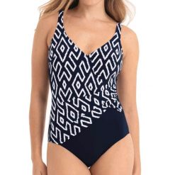 Strój kąpielowy Tribal Monotones. Niebieskie stroje kąpielowe damskie ANITA ACTIVE, bez wzorów, z elastanu. Za 492.00 zł.