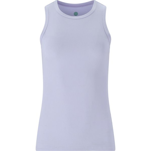 Damski tank top Athlecia Madilyn. Fioletowe topy damskie Athlecia, bez wzorów, sportowe, bez kołnierzyka, bez ramiączek. Za 119.50 zł.
