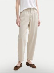 Tom Tailor Denim Jeansy 1045968 Beżowy Relaxed Fit. Brązowe jeansy damskie TOM TAILOR DENIM, bez wzorów, z bawełny. Za 149.99 zł.