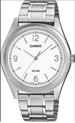Zegarek Casio Zegarek Męski Casio Timeless MTP-B210D-7AVDF Classic White Dial. Białe zegarki męskie Casio, bez wzorów. Za 333.99 zł.