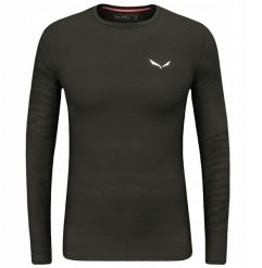 Bluza termoaktywna Salewa Cristallo Warm Amr L/S Tee - dark olive. Zielone bielizna sportowa damska Salewa, l, bez wzorów, bez ramiączek, bez kaptura. Za 498.91 zł.