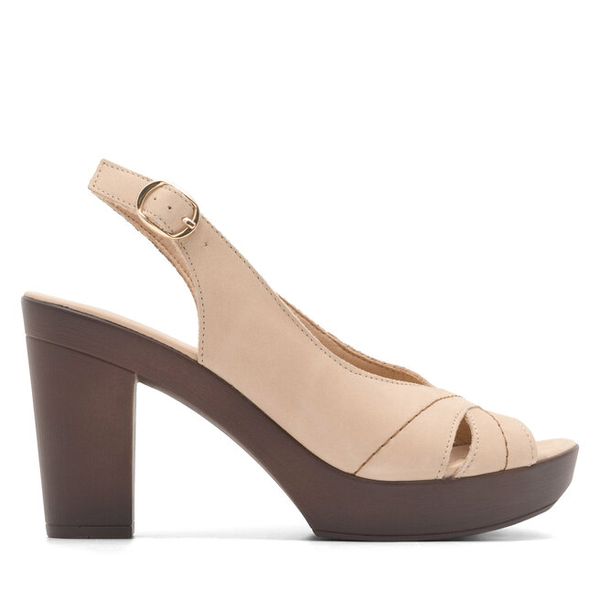 Sandały Lasocki. Brązowe sandały damskie Lasocki, bez wzorów, bez obcasa, na słupku, bez zapięcia. Za 179.99 zł.